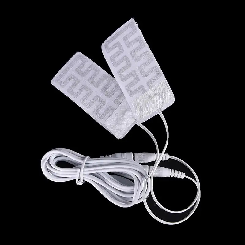 1 Pair 5V USB Heated Socks Carbon Fiber Pads Electric Insoles Winter Warm Arm Hands Waist Gloves 5*9CM | Спорт и развлечения