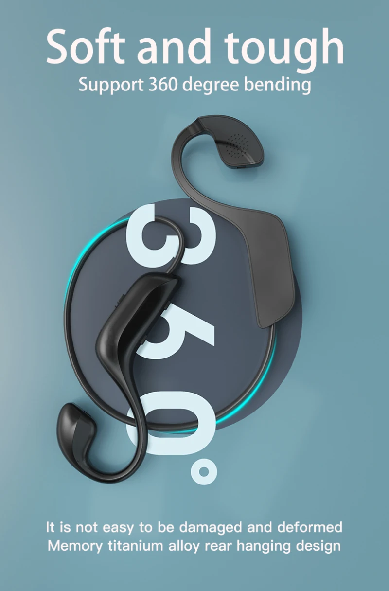 G 100 Wireless Headphone Bluetooth 5 0 Air Conduction Headsets Wireless Outdoor Sports Earphones Handsfree Headsets