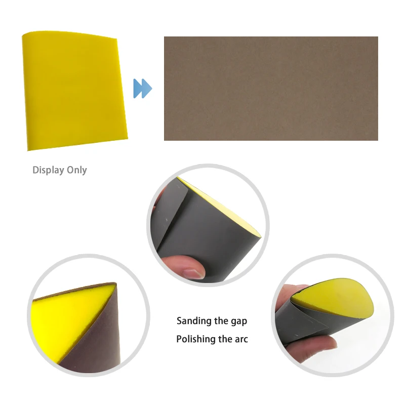 150x90mm Rubber Hand Sanding Block Sanding Disc Holder PU Foam Grinding Block for Polishing Wood Furniture