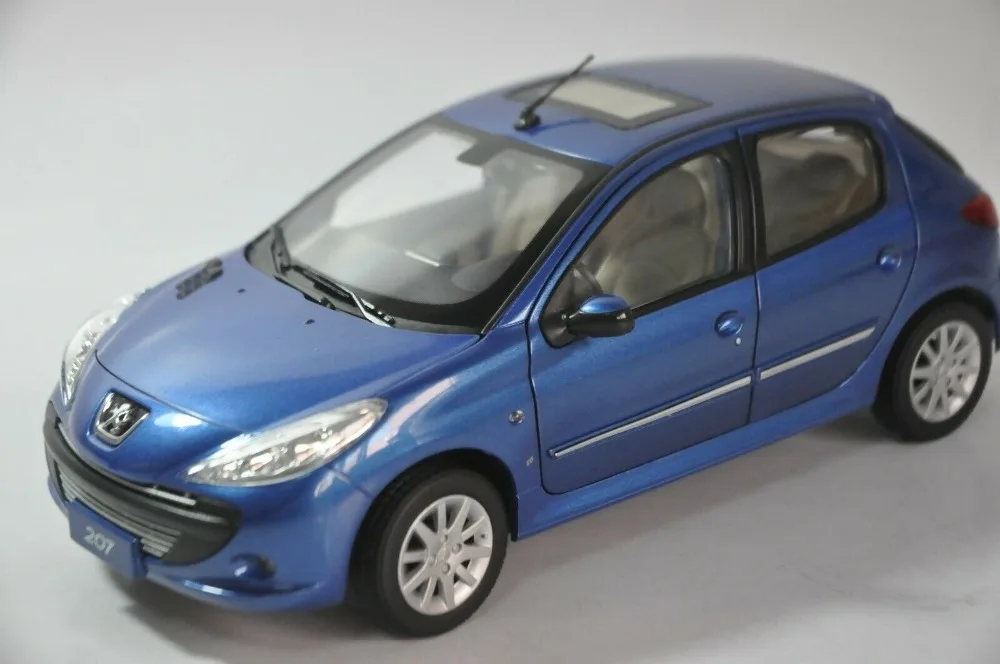 1:18 литая под давлением модель для peugeot 207 синий хэтчбек игрушечный автомобиль миниатюрная коллекция подарки горячая Распродажа Altis