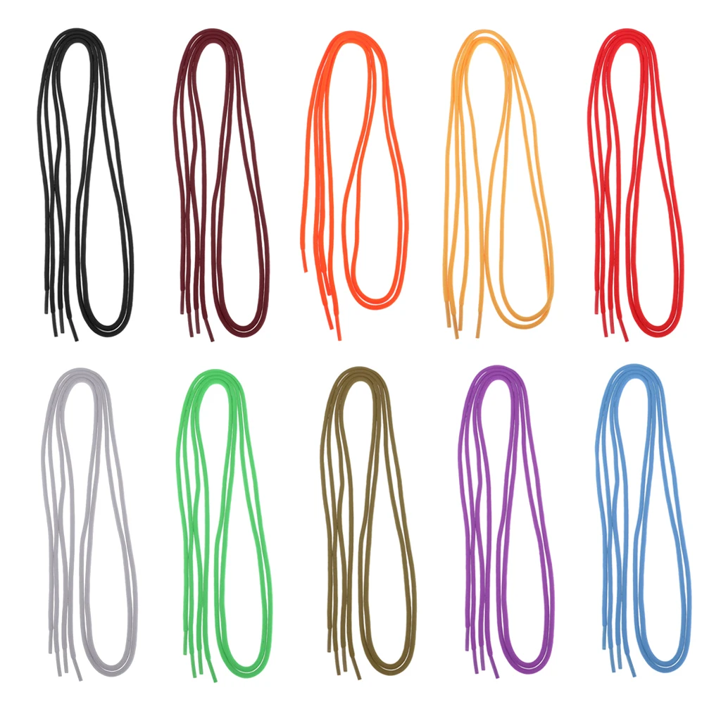 Thick Shoelaces Round Athletic Shoe Laces 4ft 1.2m Long Shoestrings Replacements for Boots Sneakers