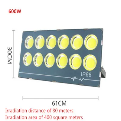 Светодиодный светильник-Прожектор супер яркий рабочий светильник IP66 водонепроницаемый уличный Ландшафтный прожектор светильник s 50 Вт 100 Вт 200 Вт садовый яркий рабочий светильник