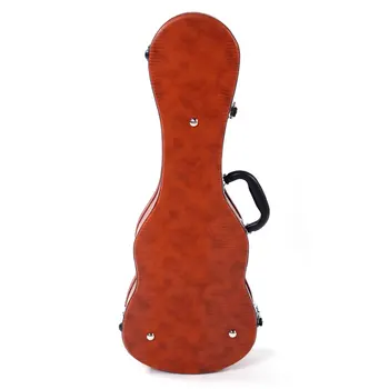 

23" Concert Python Pattern Crocodile Leather Ukulele Case Brown