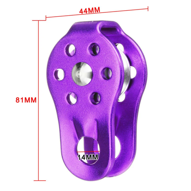 Outdoor Climbing Caves Pulley Fixed Single Pulley Crossing Rescue Tools Surface polishing process smooth use