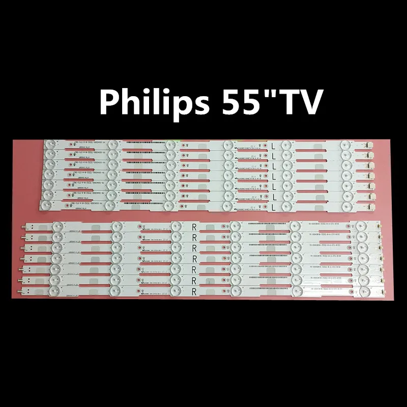 Светодиодный Подсветка полосы 12 лампы для Philips 55 &quotТВ LB55037 55PUH6400/88 55PUK6400/12 TPT550J1-QVN03.U