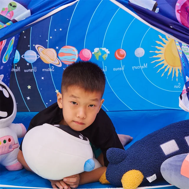 Eight Planets Children's Play Tent Alien UFO Play House Castle Portable Foldable Folding Tent Girls Boy Room Decoration 5