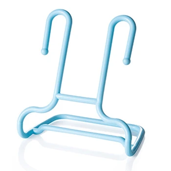 

10PCS/Set Multi-Function Shelf Drying Rack Shoe Rack Stand Hanger Children Kids Shoes Hanging Storage Wardrobe Organizer Blue