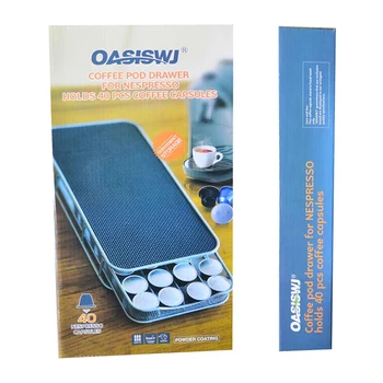 

1 pc Coffee Pod Holder Kitchen Nespresso Coffee Capsules Organizer Boxes Storage Drawer