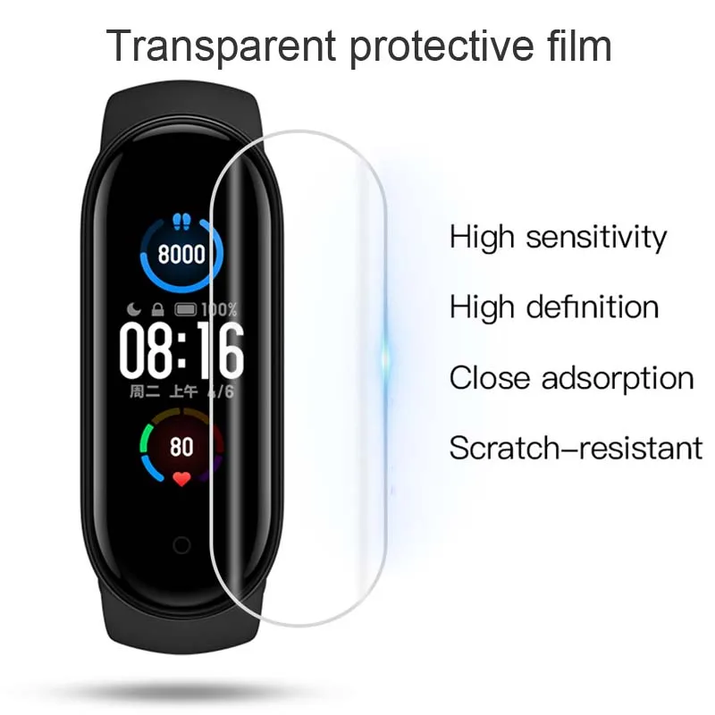 Protective Film For Xiaomi Mi Band 6 5 4 3 Screen Protector