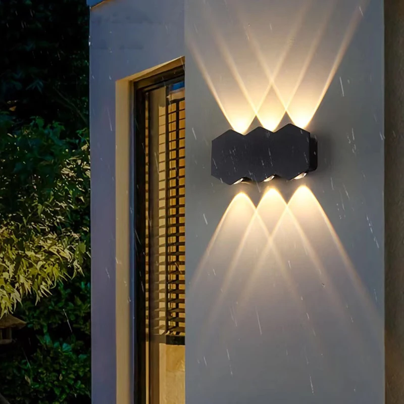 IP65 LED Wall Light Aluminum Outdoor Waterproof Garden Fence Indoor Fashion Wall Lamp For Bedroom Bedside Living Room Stairs