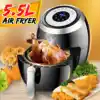 5.5L Electric Air Fryer Multi-function Pan With Basket Health Chip Oil Free Oven Cooker LED Touch Screen Non-stick Pot Coating 1