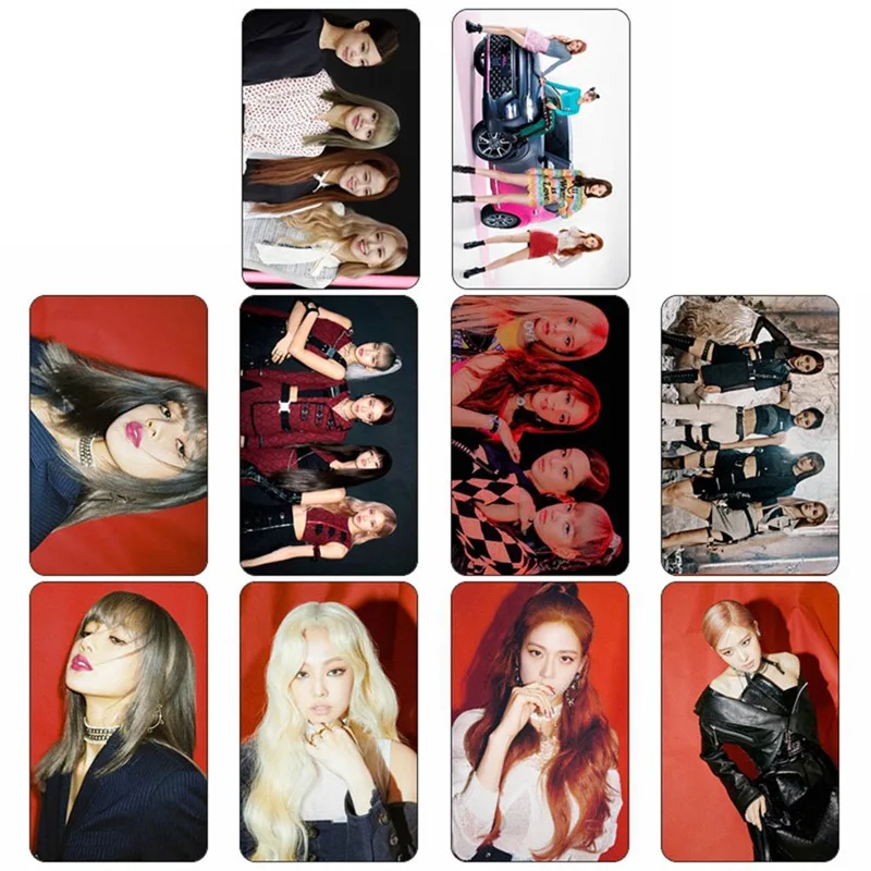 10 шт./компл. BLACKPINK KILL THIS LOVE альбом самодельная бумага Lomo карта фото карта стикер с изображением карты автобуса липкий