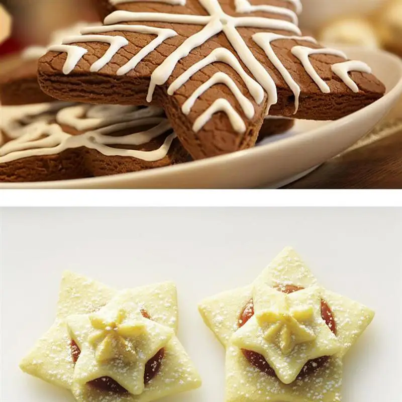 24pcs Geometry Shape Cookie Cutters Molds Stainless Steel Fruit Cutters Baking Molds for Home Kitchen Bakery with Iron Box