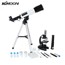 2 в 1 профессиональный детский цифровой микроскоп комплект телескопа учебный комплект для детей научный набор со всеми аксессуарами