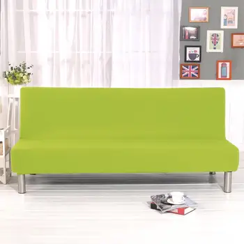 

Universal Armless Sofa Bed Cover Folding Modern Seat Slipcovers Stretch Covers Cheap Couch Protector Elastic Futon Spandex Cover