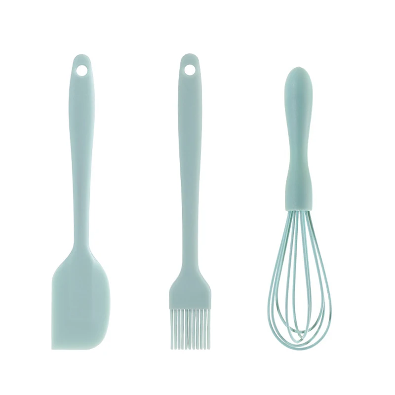 Silicone Spatula Set 3Pcs Heat-Resistant Cooking Baking Tool Non-Stick One Piece Seamless Design Kitchen Utensils WXV Sale | Дом и сад