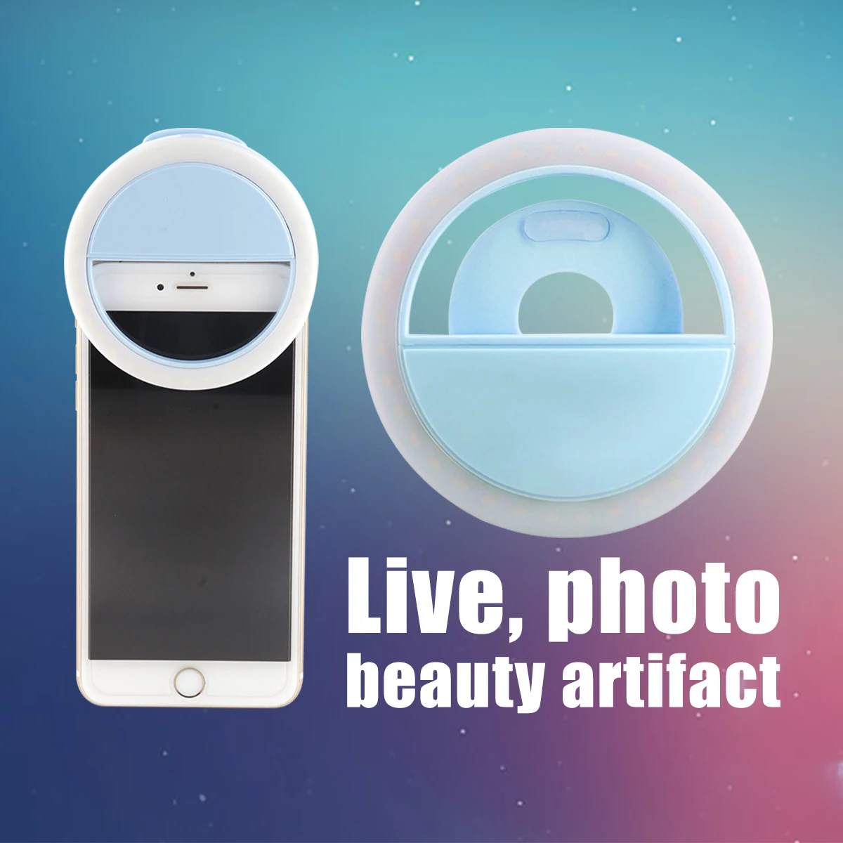 JRGK beaty Selfie Ring Light вспышка для камеры телефон фото повышающий светодиодный свет для Xiaomi IPhone samsung huawei Ipad 3 уровня
