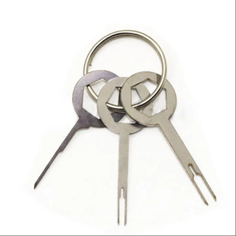 Hot 3pcs Terminal Removal Tool Key Pin Wire Crimp Connector Pin Extractor Kit