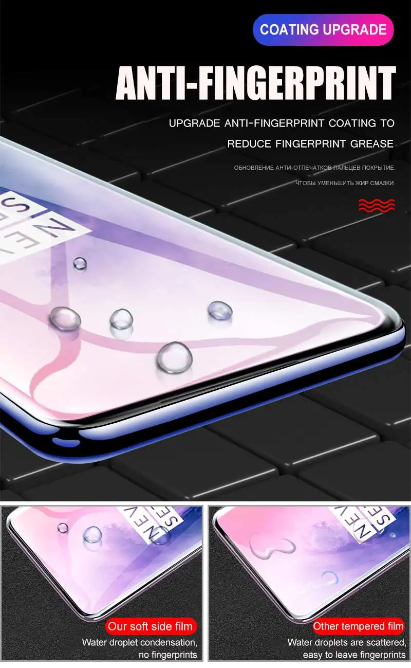 3-1 шт 200D Защитное стекло для экрана для Oneplus 7 6 7T Pro Защитное стекло для Oneplus 6 6T Pro 7T полное покрытие закаленное стекло