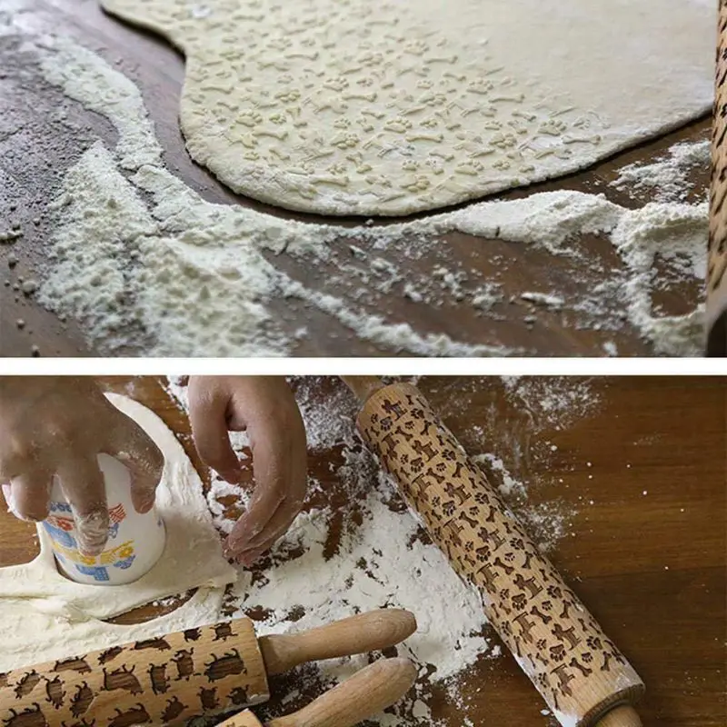 НОВАЯ РОЖДЕСТВЕНСКАЯ деревянная Скалка Для выбивания выпечки печенья лапши печенье, фондан, пирог тесто Снежинка стиль скалки
