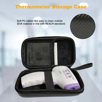 

Thermometer Storage Case Lightweight Portable EVA Storage Box Infrared Thermometer Package Universal Protective Carrying Bag Box
