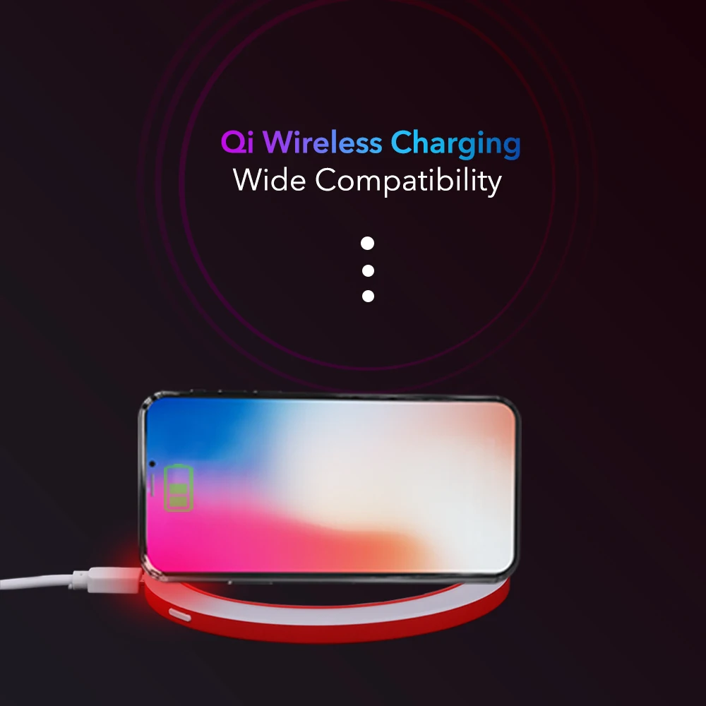 Cena Przenośne lusterko kosmetyczne z podświetleniem Led kompaktowa kieszonka podróżna lustro Qi bezprzewodowe ładowanie Touch Sense lustro z oświetleniem Led do makijażu kosmetycznego