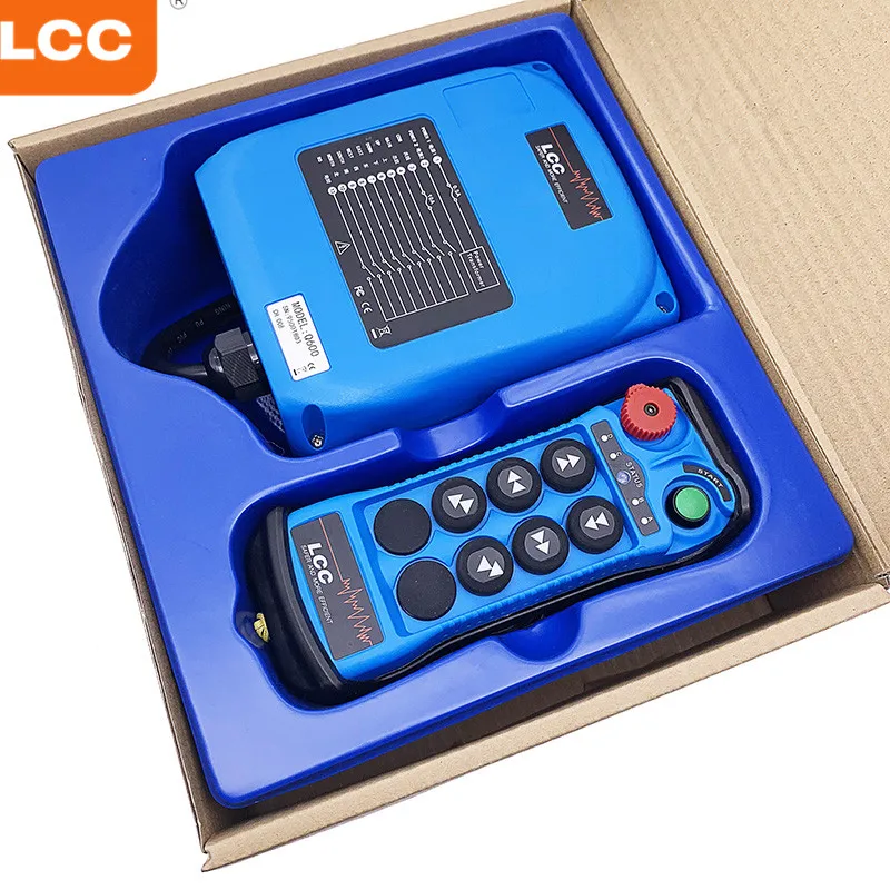 Q600 LCC 6-buttons Industrial Remote Control High Sensitivity Large Instrumen Travelling Crane Lift Hoist Truck Wireless Switch