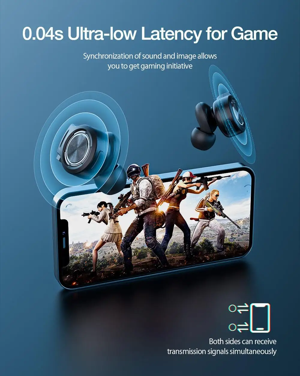 Blitzwolf - BW-FLB3 Gaming TWS Bluetooth V5.0 Earphone description image 2