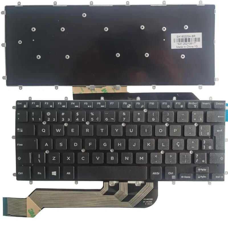 

New Laptop BR/Brazil Keyboard For DELL Inspiron 14 7460 7466 7472 7467 Latitude 13 2 IN 1 3379 3490