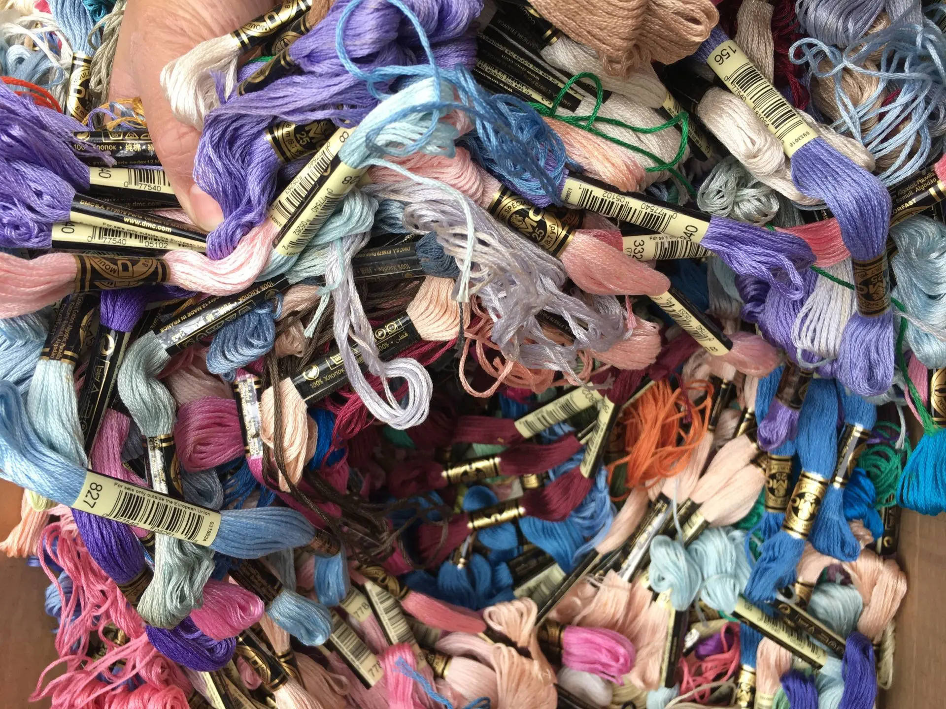 Мотивы DMC немного грязные цвета якорь Похожие DMC Вышивка крестом хлопок нить шитье, моток пряжи