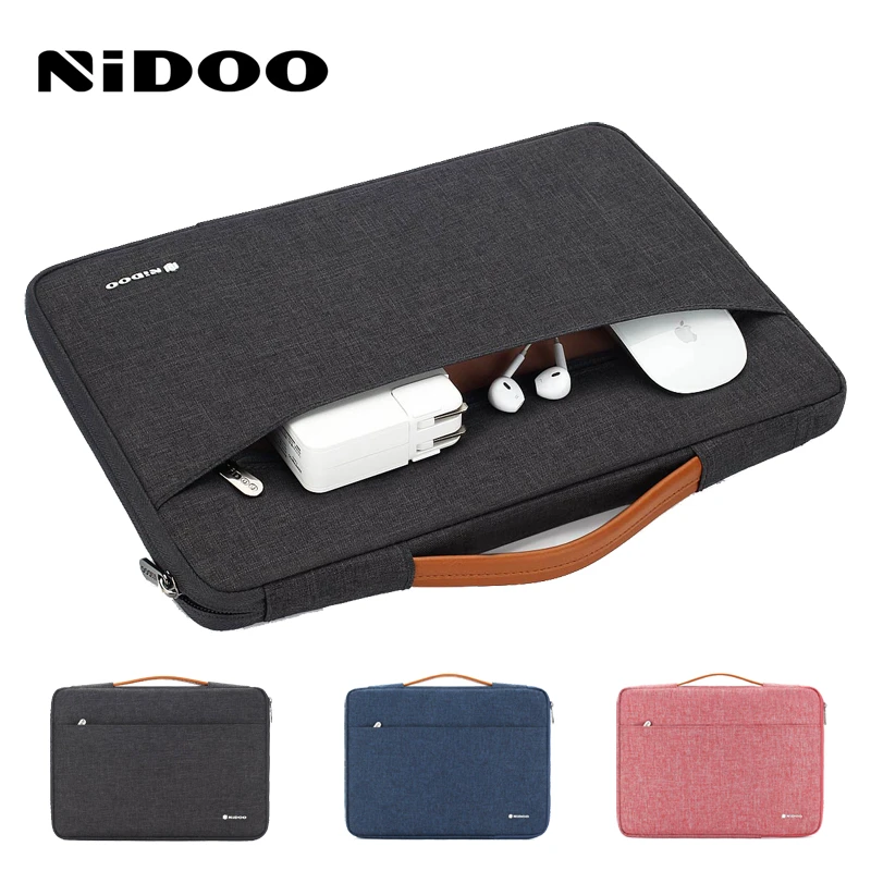 NIDOO Handbag Laptop Bag 11.6 13 14 15.6 Inch For Xiaomi MacBook Air Pro 13 Sleeve Case Cover Computer Notebook Briefcase wired speaker for laptop