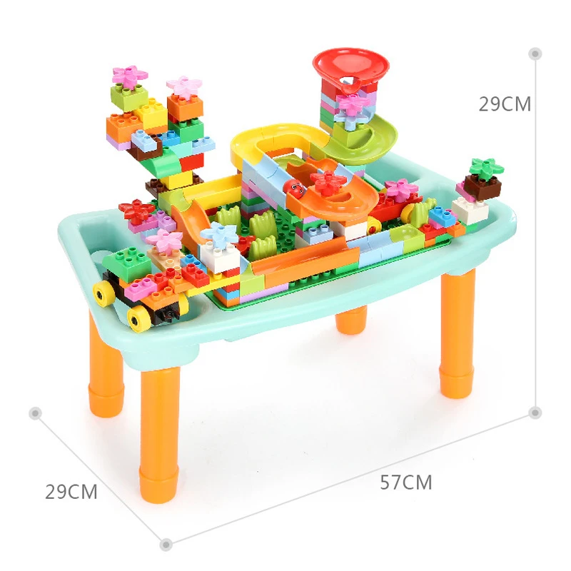  DIY Floor Table Fancy Creative Toys For Children Multi-Functional Desk Large Particles Building Blo
