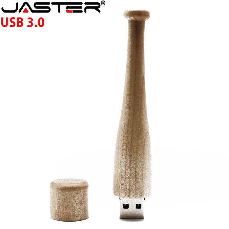 JASTER деревянный usb флеш-накопитель 4 ГБ 8 ГБ 16 ГБ 32 ГБ Клен бейсбольная бита usb 3,0