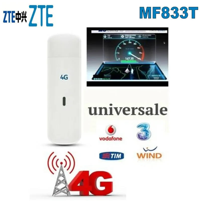 Zte MF833 MF833T 4G LTE Cat4 usb-накопитель