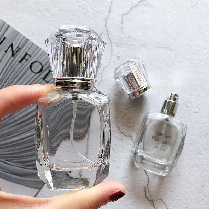 10pcs/lot 30ml Clear Glass Perfume Bottle Thick Glass Spray Cosmetic Bottles Empty Parfum Packaging Bottle