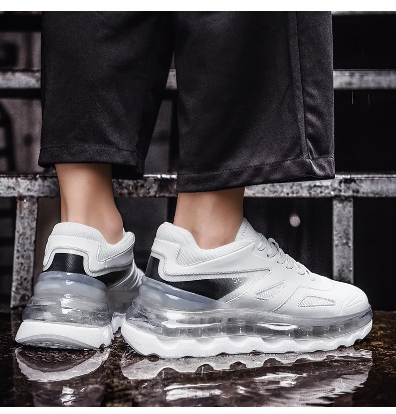 Men's Sneakers Autumn New Classic Luxury Daddy Chunky Shoes Full Palm Air Cushion Thick Soled Sports Running Shoes