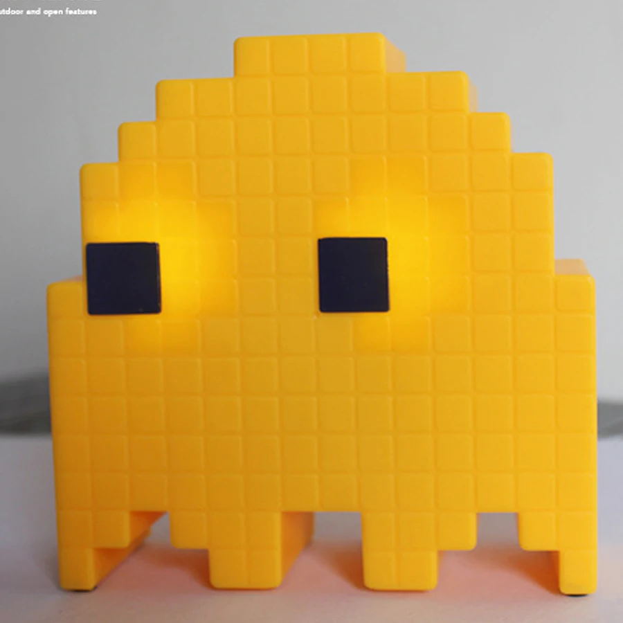 Настольная лампа небольшого размера с пикселями мультяшный креативный