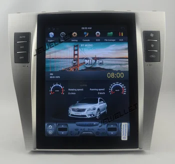 

10.4" tesla style vertical screen Six core android 9.0 Car GPS radio Navigation for Toyota Camry Aurion Daihatsu Altis 2007-2011