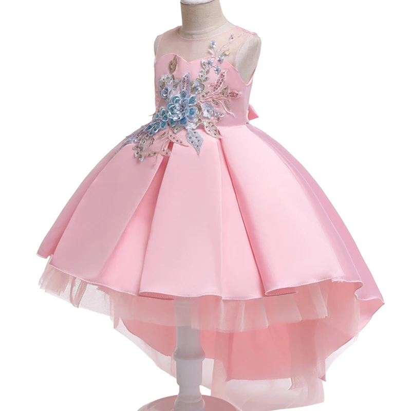 Платье с вышивкой для девочек; Детские платья с золотыми бусинами и цветами для девочек; платье принцессы; Вечерние платья из тюля для девочек; vestidos