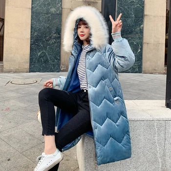

2019 Women's Coat Female Overcoat Casual Winter Jacket Women Long Padded Warm Outwear Autumn Parka Abrigos Mujer Invierno