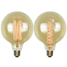 G125 E27 Vintage Lamp Edison Bulb Lamp Retro Incandescent Ampoule Antique Vintage Lamp For Decor Filament Bulb Pendant Lights tanie i dobre opinie AC220-240v oobest 220 v 2700 k CN (pochodzenie) Żarówki żarowe 40 w 30000hrs BRASS TRANSPARENT 2700K Indoor