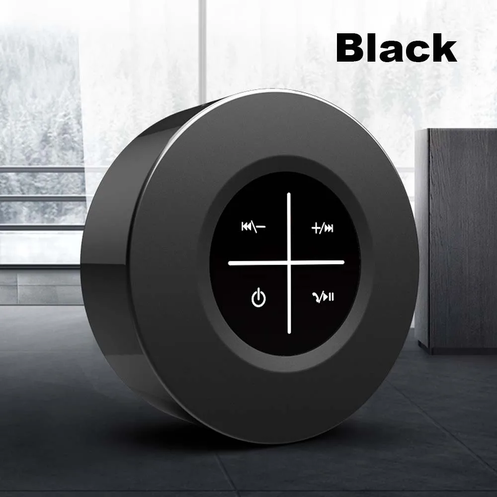 JINSERTA Мини карманный Bluetooth динамик Беспроводная колонка FM радио Поддержка Handsfree MP3 плеер для смартфонов перезаряжаемый аккумулятор - Цвет: Black