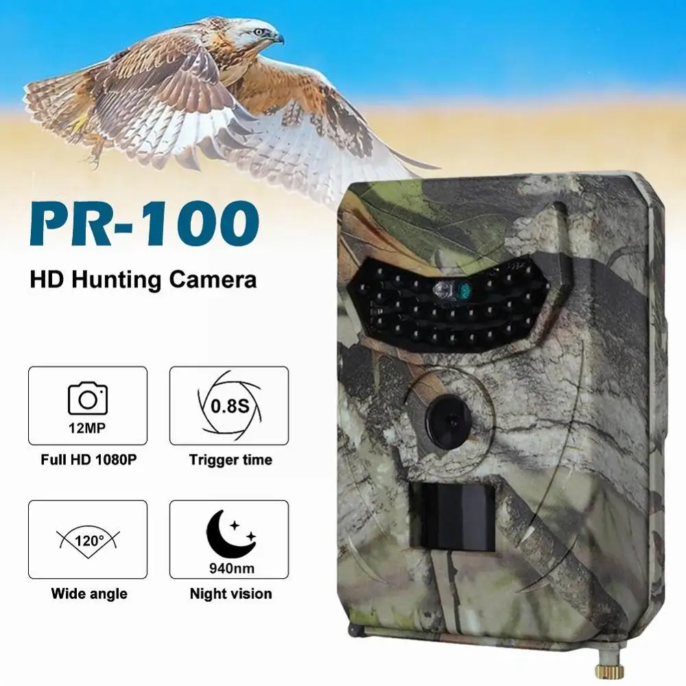 

Trail Camera Forest Camera 12MP 1080P Wildcamera Tracing Game IP66 Night Vision Hunting Camera Photo-Trap Thermal Imager