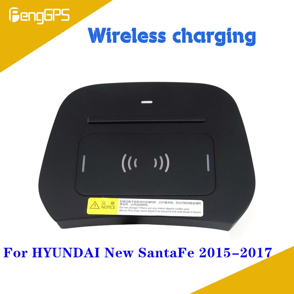 Cargador inalámbrico rápido para coche, almohadilla de carga