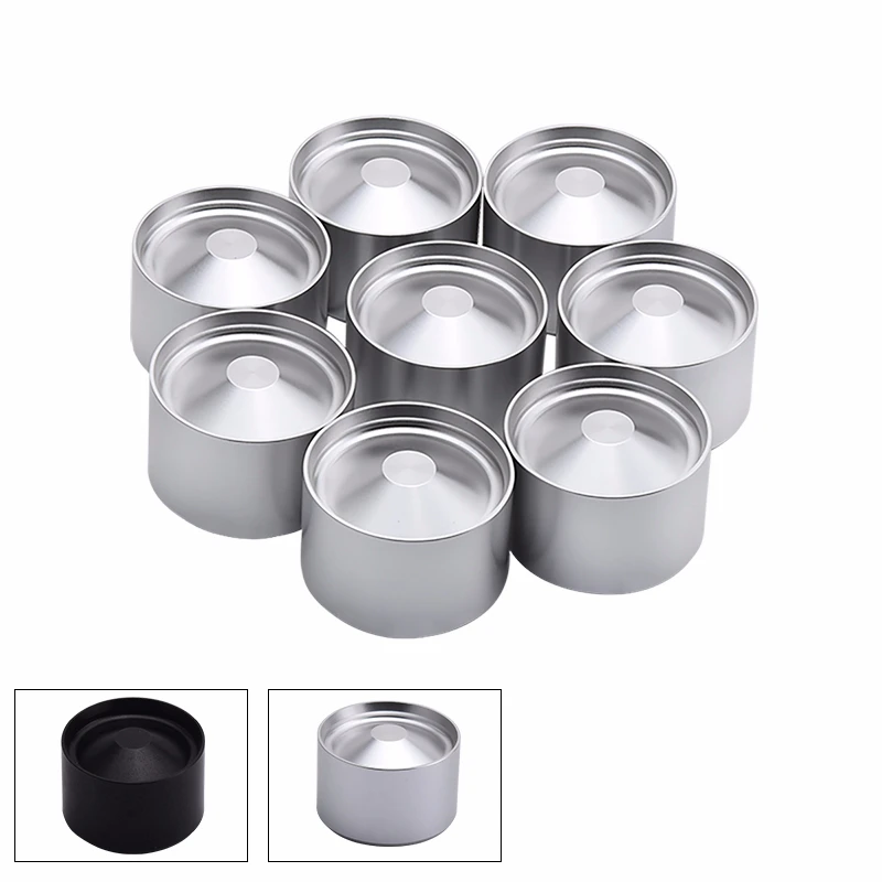 8 PCS Aluminum Storage Cups Center Spot Inside Cup Car Fuel Filter Solvent D Cell For NAPA 4003 / WIX 24003, OD: 1.797"+/-.004