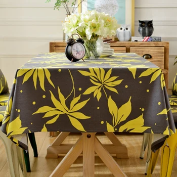 

Modern Maple Leaf Pattern Tablecloth Dining Tablecloth Rural Living Room Cotton Tablecloth Cover Table Cover