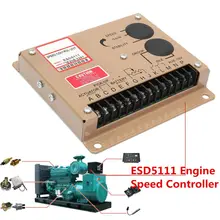 Electronic Engine Speed Controller Governor Unit Controller for ESD5111 Diesel Generator Genset Parts English Instructions hgm170hc genset controller