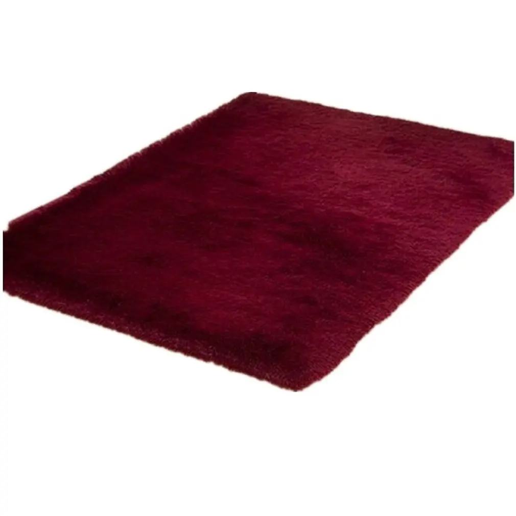 Wine Red Мягкие пушистые коврики, противоскользящие ворсистые коврики для гостиной, спальни, ванной комнаты, товары для дома, большой размер - Цвет: Wine Red