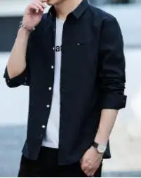 

Free ShippingNew 2018 joker long sleeve shirt men's casual men's shirt slim shirt men's