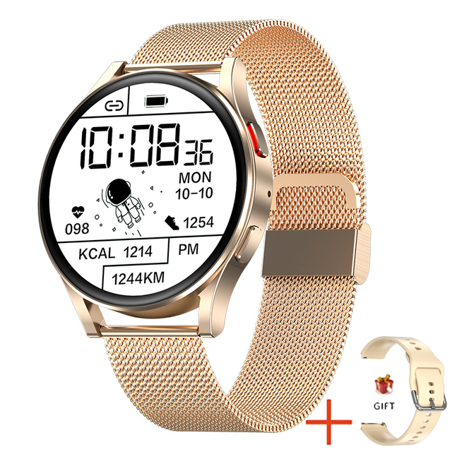 New Women Smart Watch Full Touch Bluetooth Call Fitness Tracker IP67 Waterproof Music player Smart Clock Ladies Smartwatch